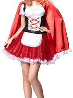 Adult Miss Red Riding Hood Halloween Costume (Large (12-14))