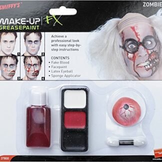 Smiffy's Zombie Make-up Set With Blood Latex Eyeball