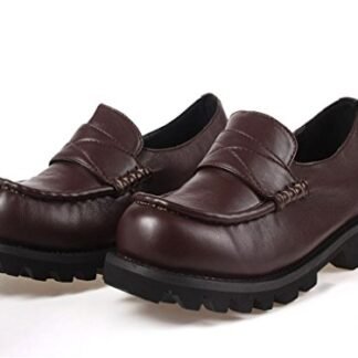 Mtxc Women's Final Fantasy£ºType-0 Cosplay Deuce Uniform Shoes Brown US 7.5