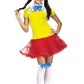 Fun World Costumes Women's Tweedle Dee Dum Adult Costume, Yellow/Red, Medium/Large