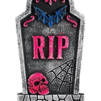 R.I.P. Bat Tombstone Black Light Decorative Halloween Yard Sign