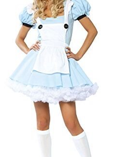 3 Piece Alice in Wonderland Light Blue Dress Costume