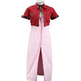 Mtxc Women's Final Fantasy VII Cosplay Costume Aerith Gainsborough 1st Size Small Red