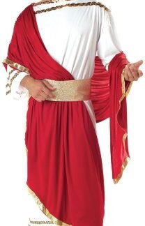 California Costumes Men’s Adult-Caesar, Red/White, Standard Costume