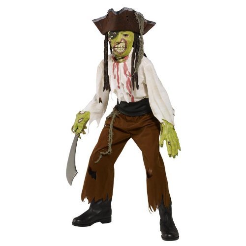 Smiffy's Zombie Alley Childrens Cut Throat Pirate Costume - Large