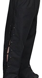 Alexanders Costumes Men's Lace-Up Leg Pants, Black, Medium
