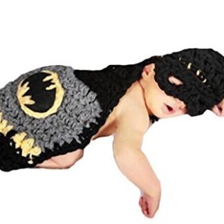 Little Kiddo Newborn Baby Boy Crochet Costume Photography Props Cartoon Knitting Hat Bow Infant Photo Props Outfits Suit