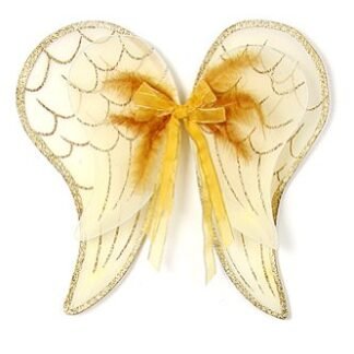 Gold Angel Wings Toddler Girl Costume Dress Up Wings Fits 2-14