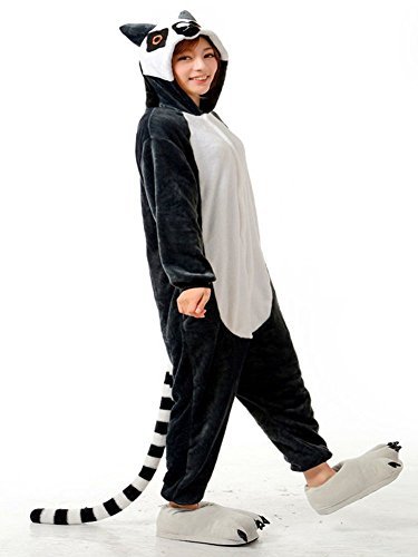 ABING Halloween Pajamas Homewear OnePiece Onesie Cosplay Costumes Kigurumi Animal Outfit Loungewear,Long Tail Monkey Adult XL -for Height 175-183CM - Image 2