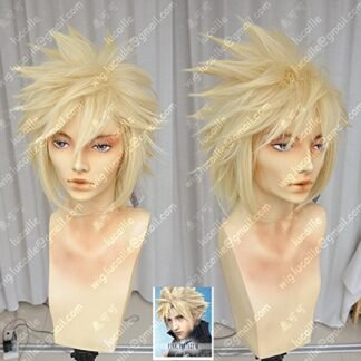 Final Fantasy VII FF7 Cloud Strife wig cos Cosplay Prop