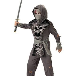 InCharacter Costumes Boys 8-20 Zombie Ninja Costume,  Gray, X-Large