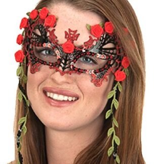Women's Senorita Day of the Dead Fancy Mask Halloween Costume Accessory Spanish