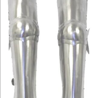 Steel Full Leg Armor: Medieval Knight Costume