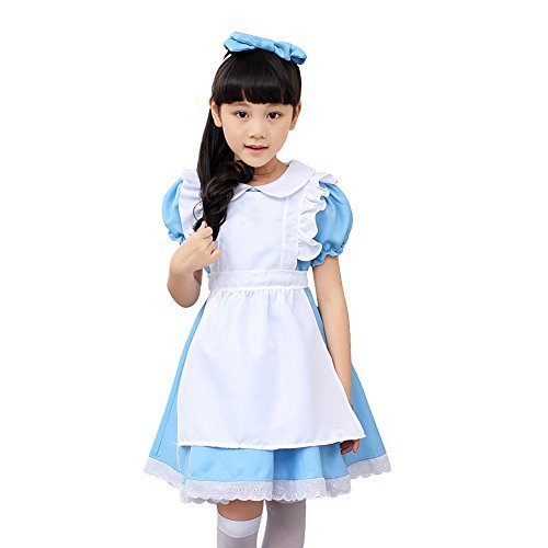 Halloween Kids Girls Cos Maid Outfit Dress Costume Alice's Adventures in Wonderland … …