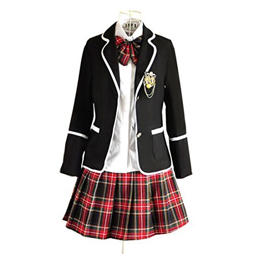 URSFUR Womens British Style Japan School Uniform Sets Cosplay Costume Anime Girl