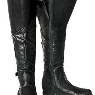 Assassin's Creed Final Fantasy Halloween Steampunk Western Medieval Cosplay Tall Men's Boots (Medium (10-11))