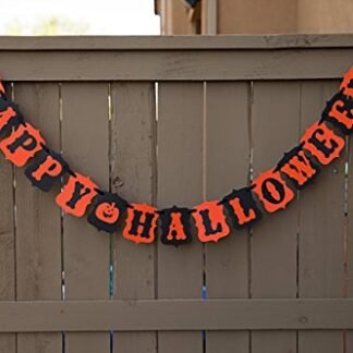 [USA-SALES] Halloween Banner "Happy Halloween", Halloween Party Decorations, by USA-SALES Seller