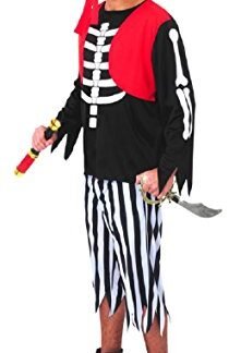 Skeleton Pirate Mens Pirate Costume (XX-Large)