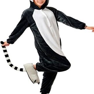 ABING Halloween Pajamas Homewear OnePiece Onesie Cosplay Costumes Kigurumi Animal Outfit Loungewear,Long Tail Monkey Adult XL -for Height 175-183CM