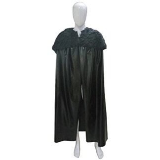 Faux Fur Black Cape, (XL) Adult HC-113