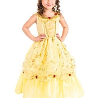 Little Adventures Traditional Yellow Beauty Girls Princess Costume – Medium (3-5 Yrs)