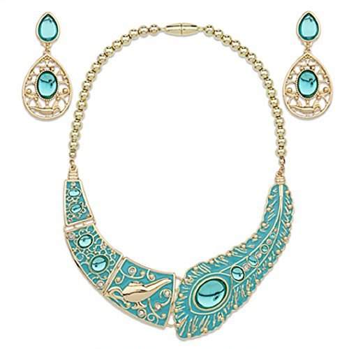 DISNEY STORE PRINCESS JASMINE COSTUME JEWELRY NECKLACE EARRINGS - ALADDIN ~ 2016