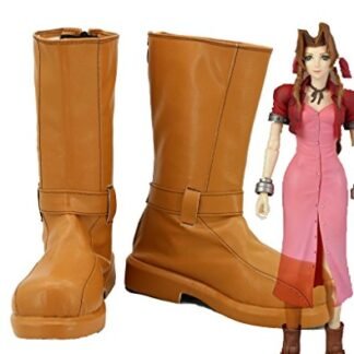 Final Fantasy VII FF7 Aerith Cosplay Shoes Boots Custom Made