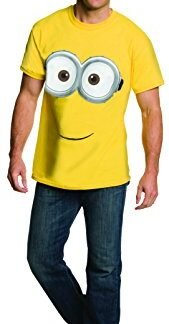 Rubie's Costume Co Men's Minion Costume T-Shirt, Yellow, Large