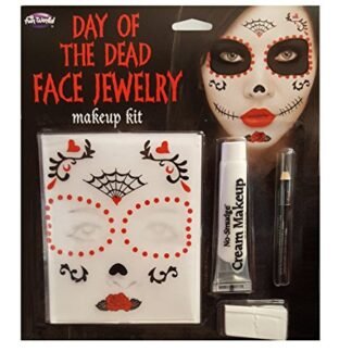Day of the Dead Face Jewelry Makeup Kit - Día de Muertos