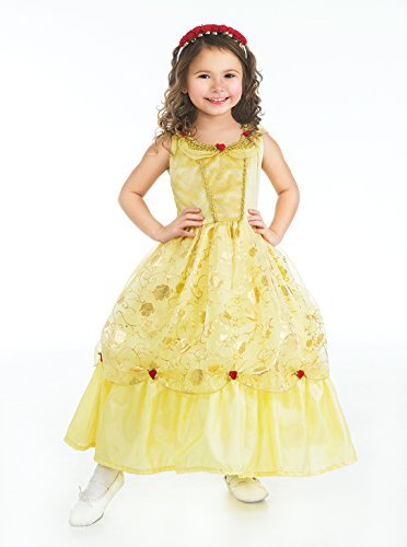 Little Adventures Traditional Yellow Beauty Girls Princess Costume – Medium (3-5 Yrs) - Image 2