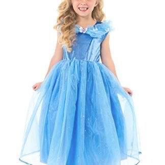 Little Adventures Deluxe Cinderella Butterfly Dress Up Costume for Girls - X-Large (7-9 Yrs)