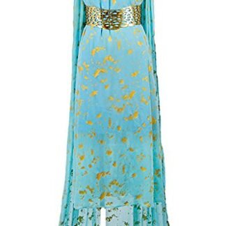 CosplaySky Game of Thrones Costume Daenerys Targaryen Blue Dress Small