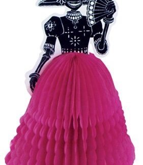 Party Partners Design Dia De Los Muertos La Catrina Honeycomb Centerpiece