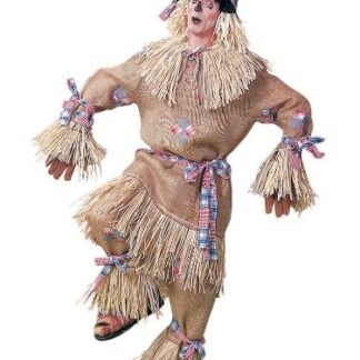 Forum Novelties Men's Deluxe Extra Large Scarecrow Adult Costume, Brown, X-Large