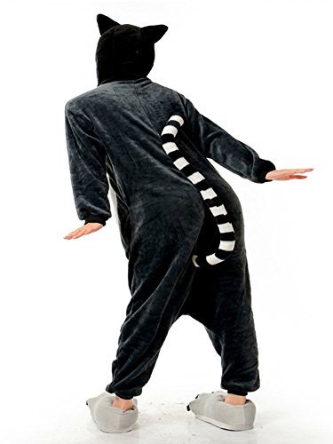 ABING Halloween Pajamas Homewear OnePiece Onesie Cosplay Costumes Kigurumi Animal Outfit Loungewear,Long Tail Monkey Adult XL -for Height 175-183CM - Image 3