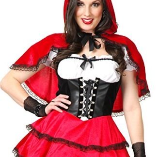 Womens Running From The Wolf With Cape And Gloves Costume Teen 0-2