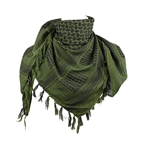 Dann Junior Mens Premium Shemagh Head Neck Scarf Cotton Keffiyeh Wrap WJ01 (C1)