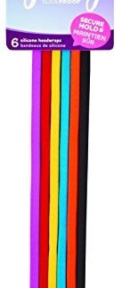 Goody SlideProof Headwraps, 5mm, Brights, 6-count