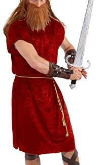 Forum Novelties Men’s Gods and Goddesses Tunic, Red, One Size