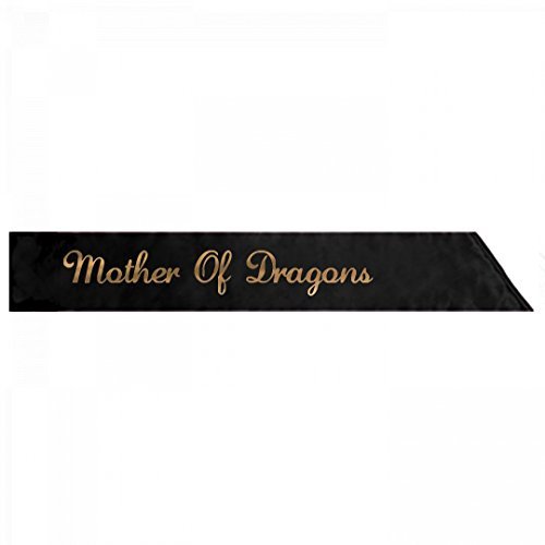 Gold Mother Of Dragons Costume Sash: Adult Satin Party Sash