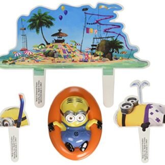 Despicable Me Beach Party DecoSet Cake Decoration.