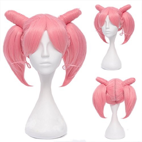 Anime Sailor Moon Chibi Usa Small Lady Short Pink Cosplay Costume Wig
