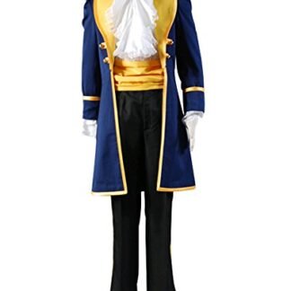 Sidnor Beauty and the Beast Prince Adam Cosplay Costume Jacket Pants Uniform Outfit Set