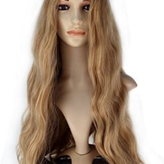Cersei Wig for Women, Adult Queen Cosplay Wigs Curly Halloween Christmas Fancy Ball (Gold)