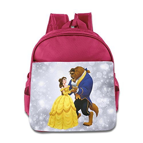 BADOU Beauty And The Beast Movie Kid Knapsack Outdoor Size Size Key Pink