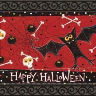 Bats & Bones Halloween Indoor / Outdoor Doormat by MatMates 18" x 30"