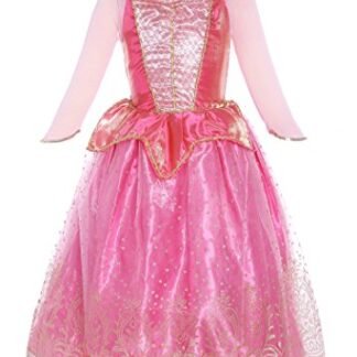 ReliBeauty Girls Princess Aurora Dress Costume (4T, Pink)