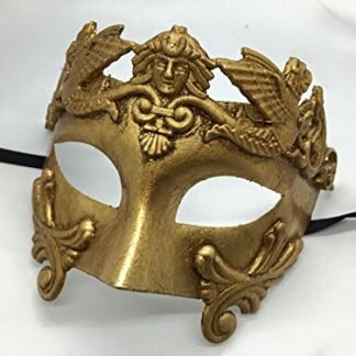 2015 New Style All Gold Egyptian Greek Roman Mask Venetian Men’s Mask Face Mask Mardi Gras Venetian Halloween Ball Masquerade Mask