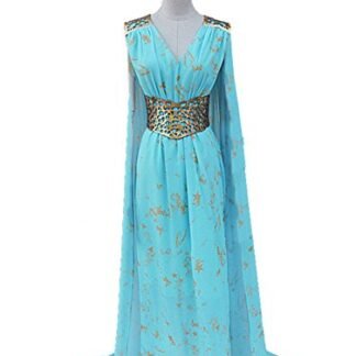 Xiao Maomi Womens Halloween Blue Dress Cosplay Costume (Woman-S, Blue)