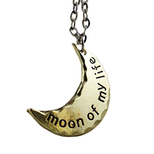 GOT Daenery's Half Moon 'Moon Of My Life' Gold Plated Pendant Necklace